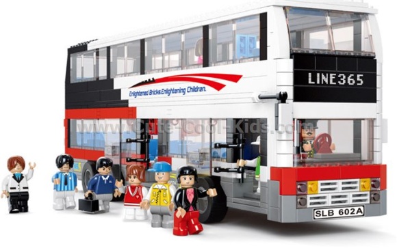 ของเล่นเด็กพร้อมส่ง - ตัวต่อขนาดเท่า LEGO ชุด Bus กล่องละ 741 ชิ้น