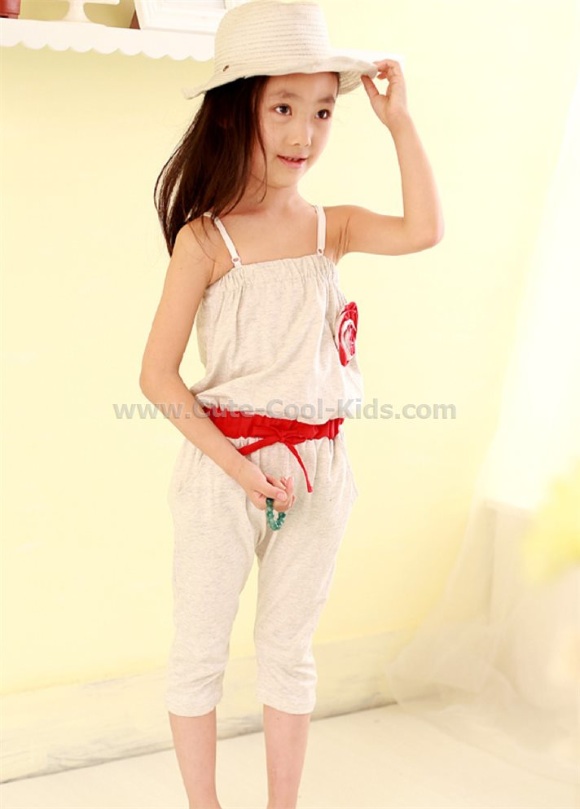 ชุดเด็ก เสื้อ+กางเกงเด็กแฟชั่นเกาหลี (สีเทา) 100 110 130