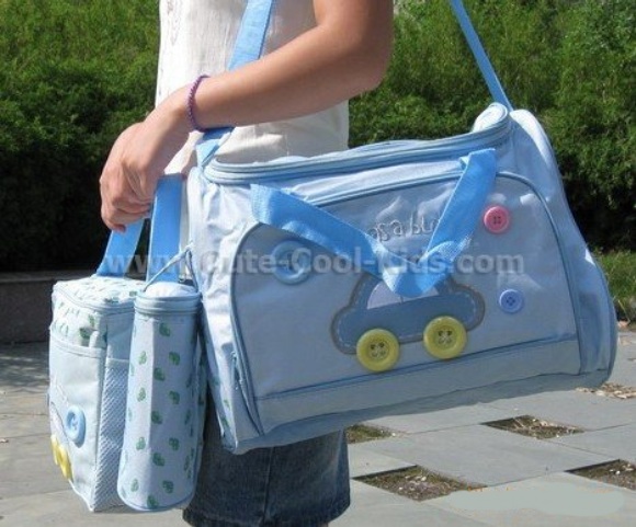 กระเป๋าสัมภาระ ลูกน้อย เซต 3 ใบ สีฟ้า